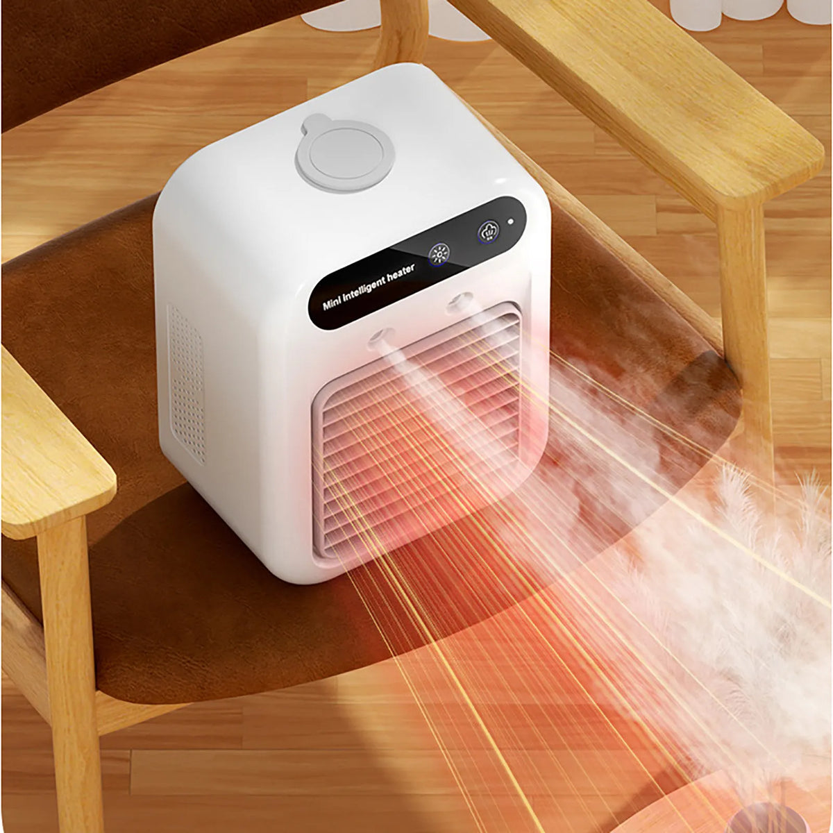 Mini Chauffage Silencieux, Design Silencieux et Contrôle Intelligent de la Température pour Intérieur dans les Maisons, Chauffage d'Appoint Portable