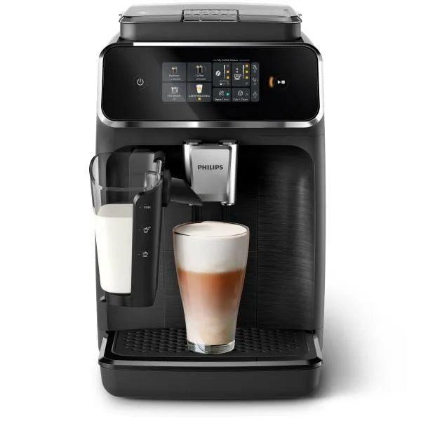Machine à espresso Philips, Machine à entièrement automatique 2300, mousseur à lait LatteGo, noire