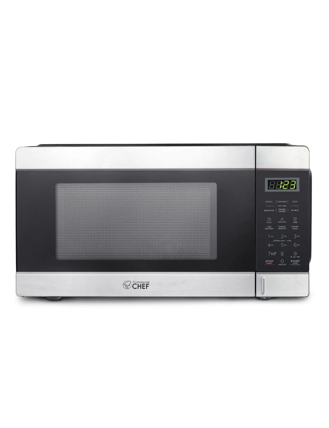 Four à micro-ondes, 1,1 pi3, comptoir de 1 000 W, 10 niveaux de puissance, petit, bouton-poussoir, 1,1 pi3 avec 10 niveaux de puissance