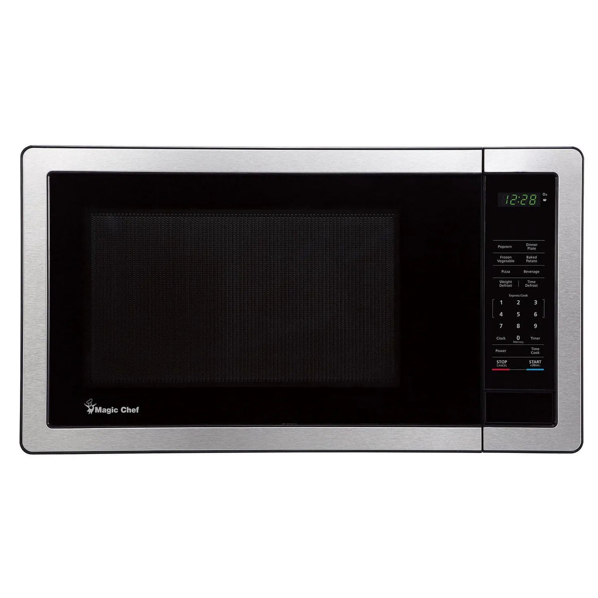 Four à micro-ondes, 1000W, 1,1 pi de comptoir 1000 W touche numérique, inoxydable, Magic Chef 1,1 pi de comptoir 1000W touche numérique