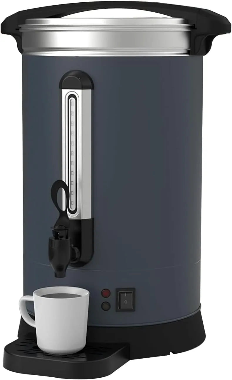 Machine à café, 14 L/3,8 Gallons Commerciale à Double Paroi pour Buffet, Urne à Café de 100 Tasses, Rassemblement, Mariage, Traiteur