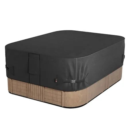 Housse de spa rectangulaire 600D imperméable, 85 x 62 pouces, pour spa extérieur