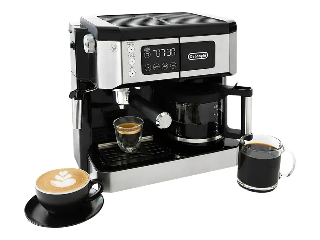 Machine à café, De'Longhi, Machine à Espresso Tout-en-un pour Cappuccino et Latte + Mousseur à Lait Avancé COM530M