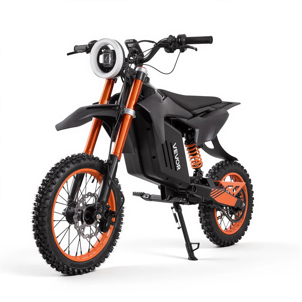 VEVOR Moto 22., Batterie 48 V 22.5 Ah, Autonomie Max 31 Miles, Vitesse 31 MPH, Moteur 2000 W, Moto Tout-Terrain, Lumière, Affichage