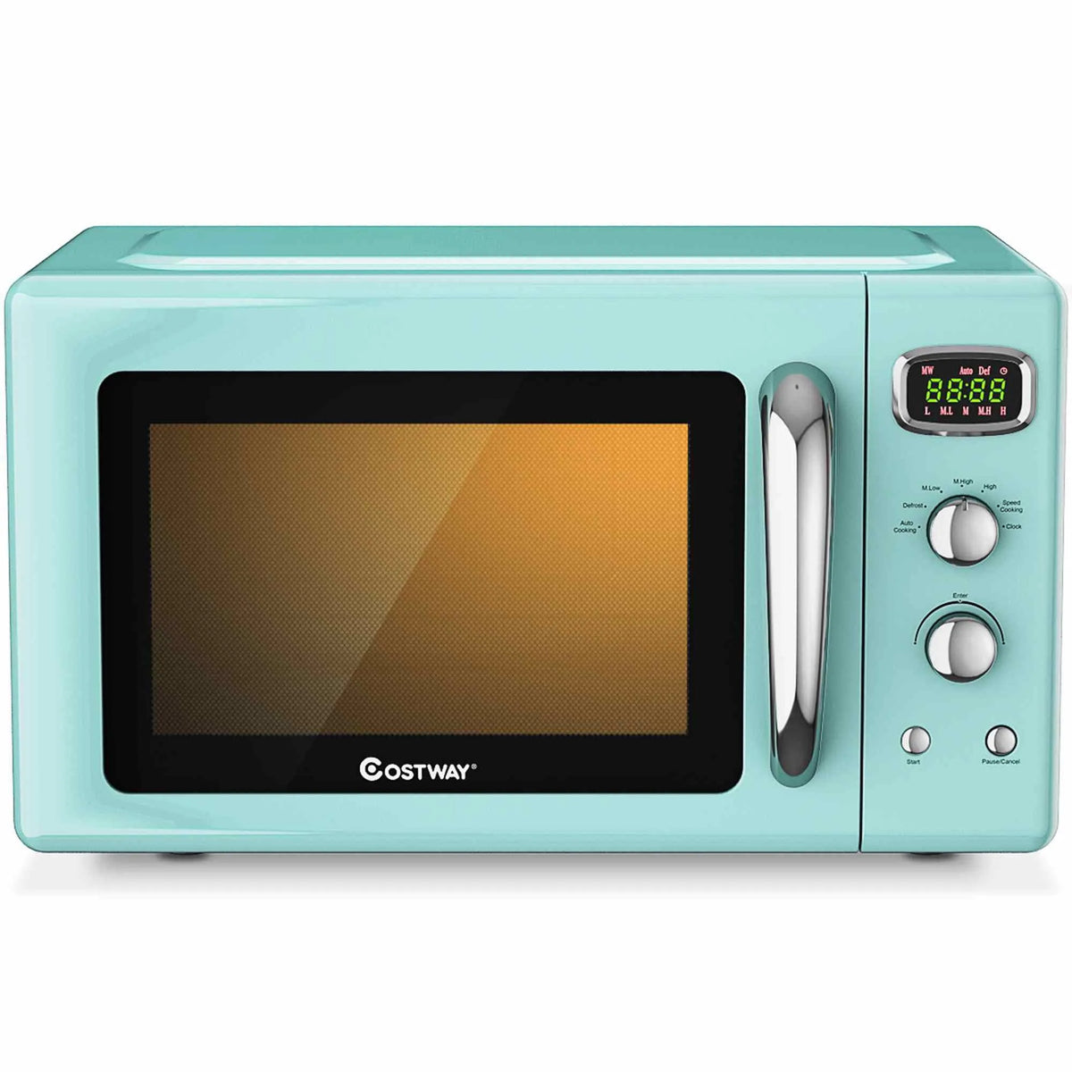 Four à micro-ondes, Four à Rétro Compact de Comptoir 0,9 pi3 900 W 8 Réglages de Cuisson Vert