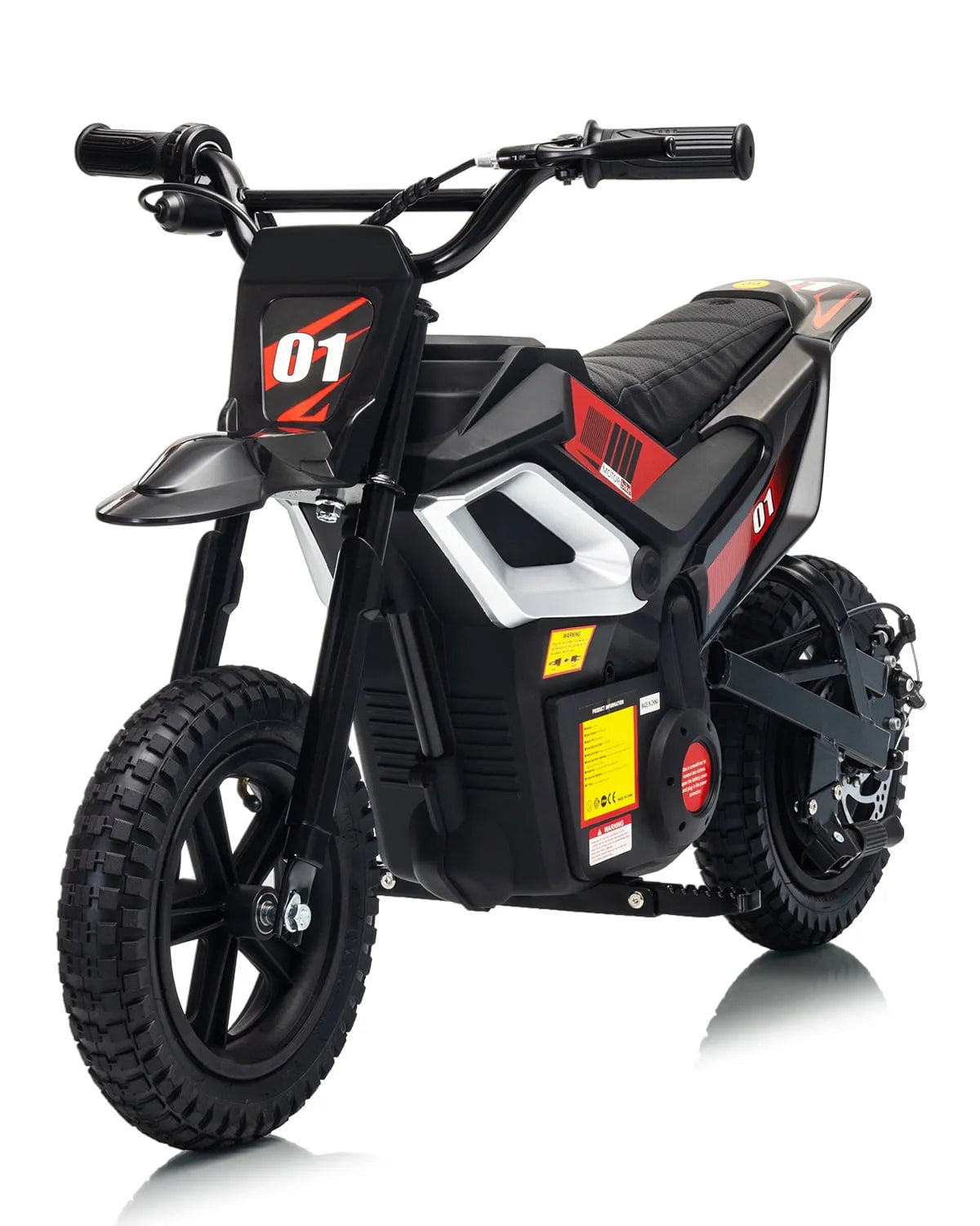 Moto, Vitesse Maximale de 10 MPH et Autonomie de 12 Miles, Moto 350 W, Tout-Terrain Électrique 24 V pour Enfants, Pneus en Caoutchouc