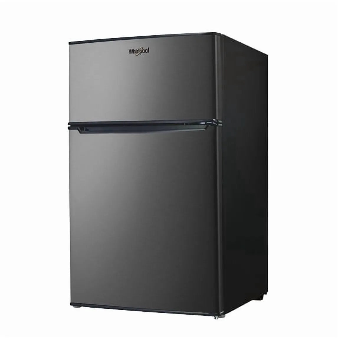 Réfrigérateur Whirlpool WH31S1E, Mini 3,1 pi3 acier inoxydable: Certifié Energy Star, 2 Tablettes, Frigo de Dortoir, Porte Réversible