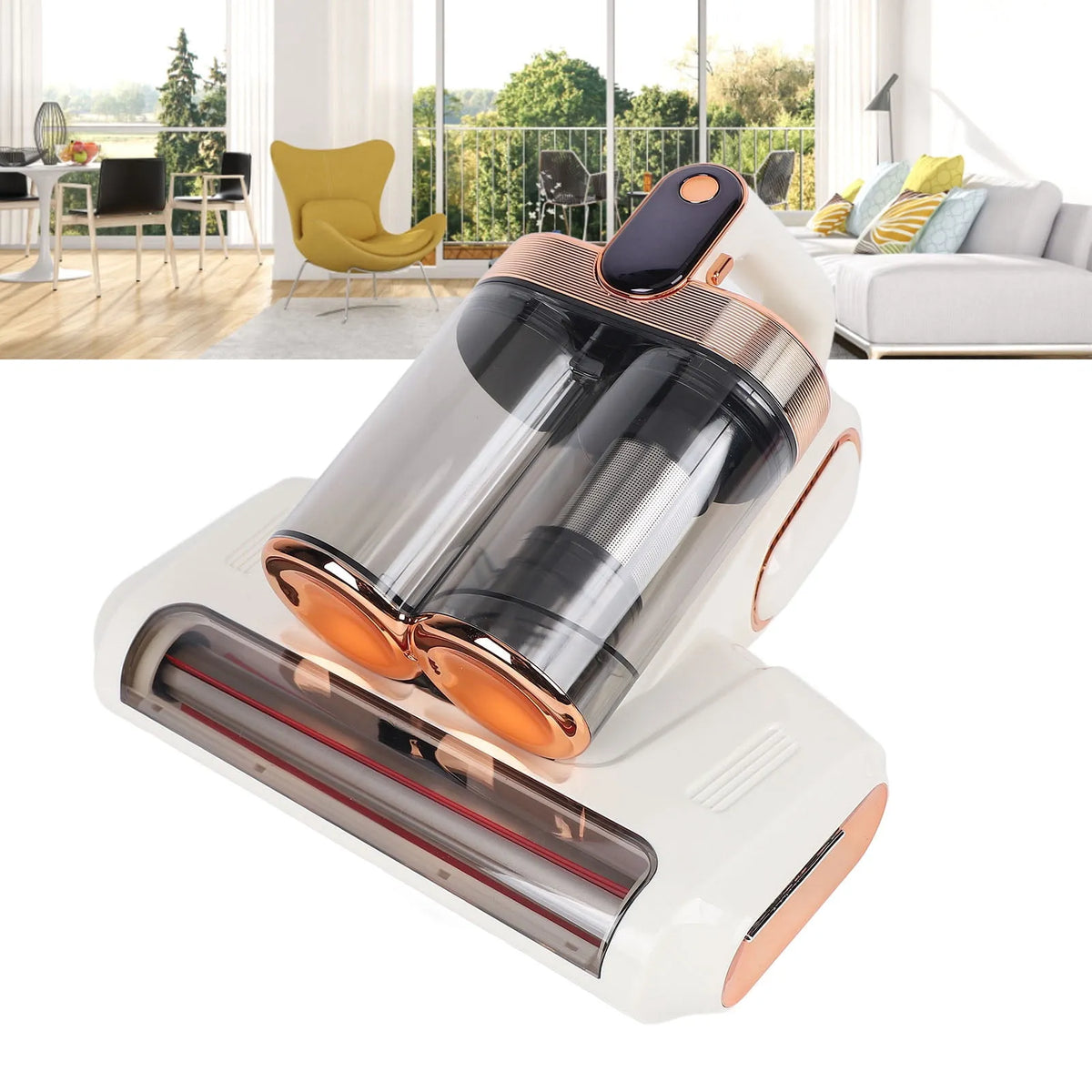 Aspirateur sans fil, Aspiration 13000 Pa 520ml Grande Poubelle Grand Port d'Aspiration pour Lit Canapé Tapis, Lit Aspirateur de Matelas