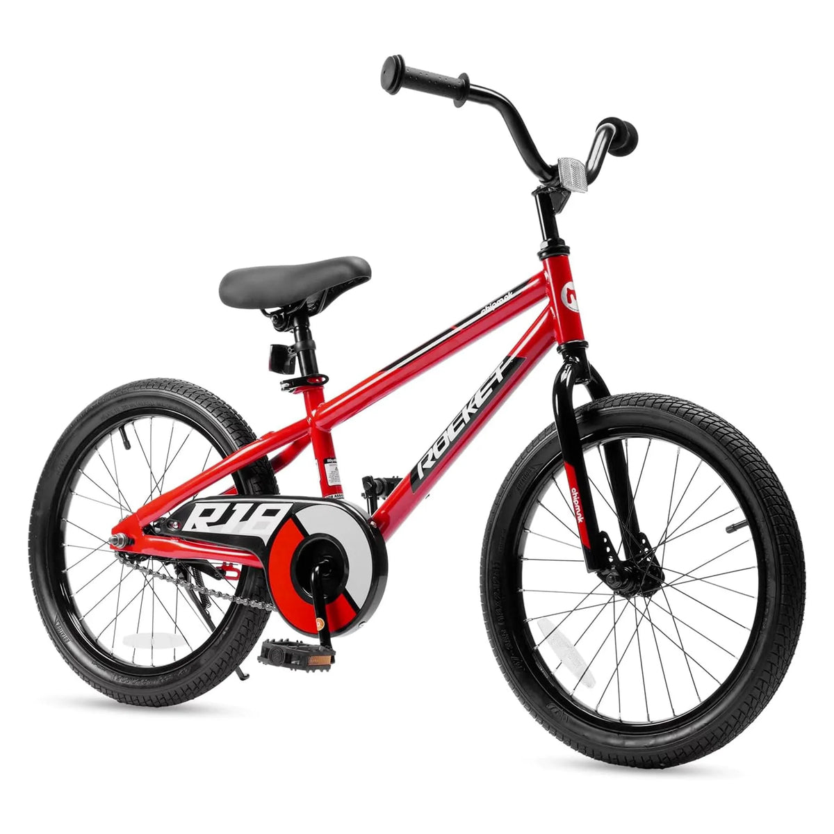 Vélo RoyalBaby, Sport pour Enfants Rocket d'Extérieur avec Béquille, 18 Pouces, Rouge