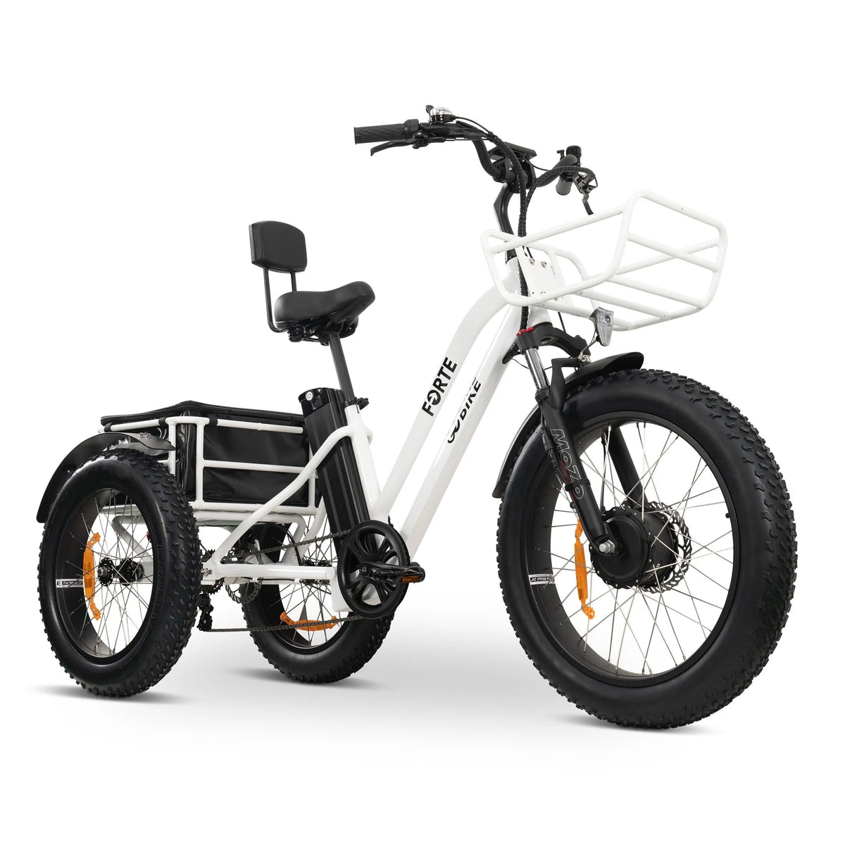 Tricycle électrique, 18AH+18AH, Adultes, s Électriques à Moteur, Bicicleta Electrica à 3 Roues pour Adultes, 18AH+18AH jusqu'à 144 Miles par Charge