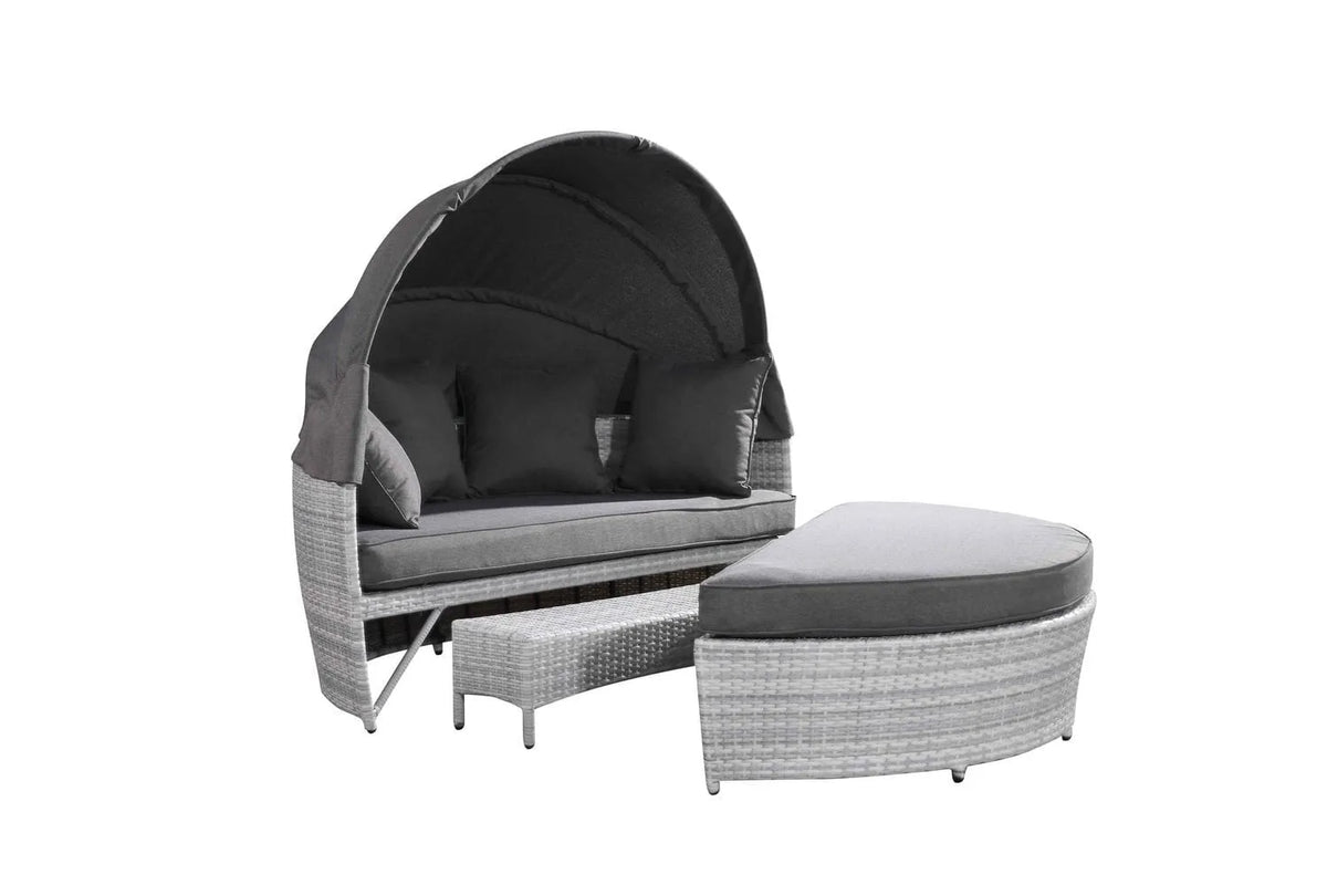 Lit, patio en osier toutes saisons 62'W