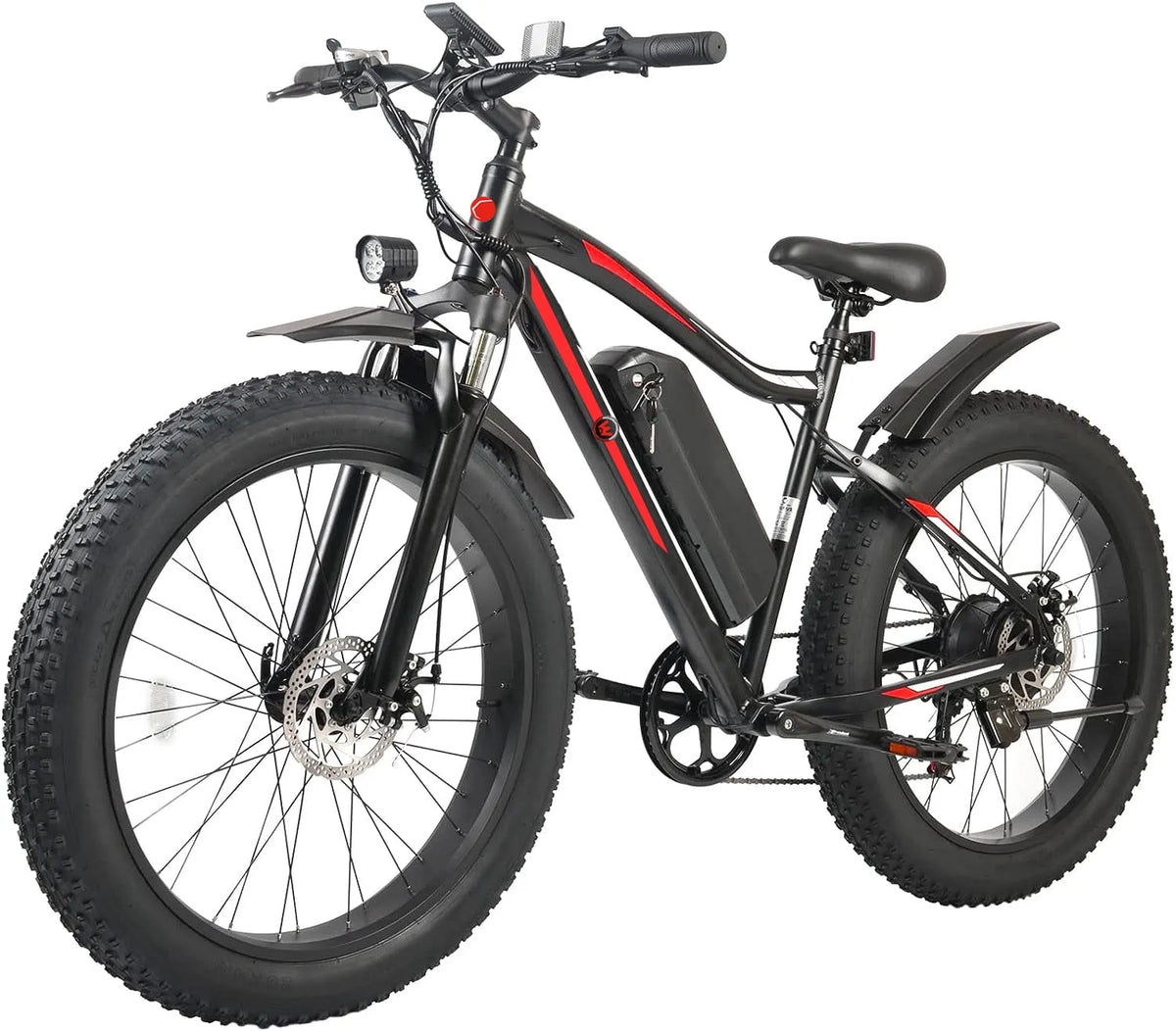 Vélo électrique, à Pneus Surdimensionnés 26 Pouces X 4.0 Pouces pour Adultes, Moteur 500W Batterie 48V 696Wh Autonomie 85km Vélo Électrique 32km/h