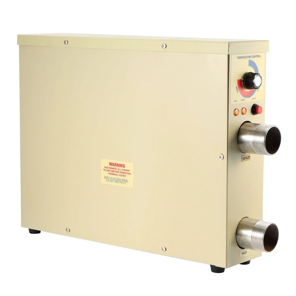 Chauffe-eau électrique, Chauffe-Eau Électrique pour Bain à Remous Piscine, Thermostat de