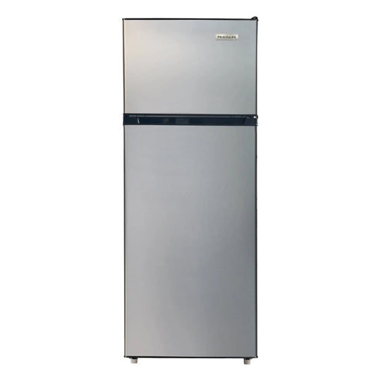 Réfrigérateur Frigidaire, 7,5 pi3, 5 pi3 à supérieur, format appartement, platine, portes réversibles, 7,5 pi3 à congélateur supérieur