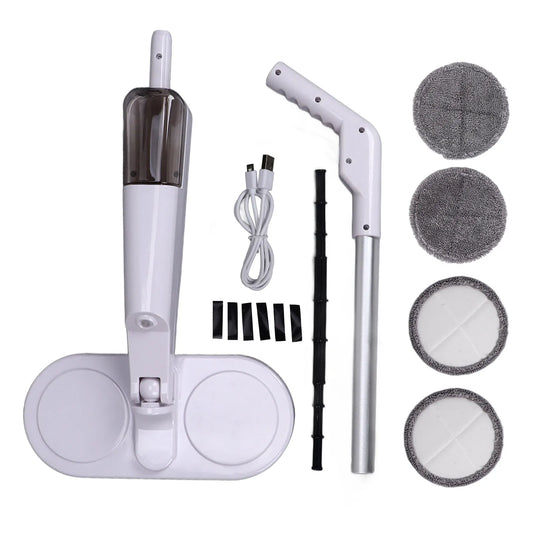 Recharge USB, Vadrouille, Vadrouille Électrique Rotative Nettoyeur de Plancher, Vadrouille Électrique Humide et Sèche Polyvalente sans fil