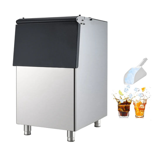 Machine à glace VEVOR, Bac à Glace Capacité de 250 Lb, Pieds en Caoutchouc, Bac de Rangement pour Glace Commerciale, Bac de Rangement pour Machine à
