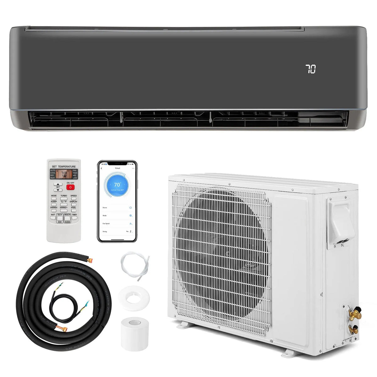 Pompe à chaleur mini-split, 208-230V, 21 SEER2, SEER2 208-230 V