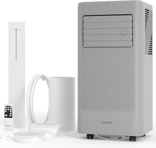 Climatiseur portable, 10 000 BTU avec Télécommande, Refroidissement 3-en-1, Ventilateur et Déshumidificateur, Silencieux 50 dB, Minuterie 24 H