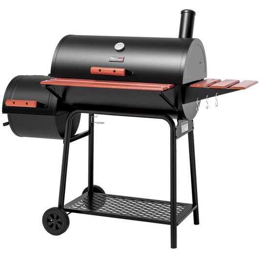 Table, CC1830W, CC1830 W, Charbon de 30 pouces, Surface de Grillade de 811 Po2 pour Événement extérieur, Fumoir BBQ, Noir