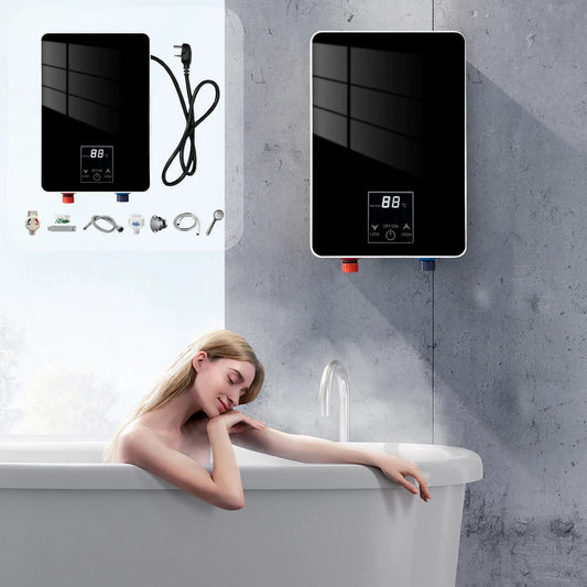Chauffe-eau instantané sans réservoir, Électrique pour l'Hiver-3.5kw, Télétélécommande