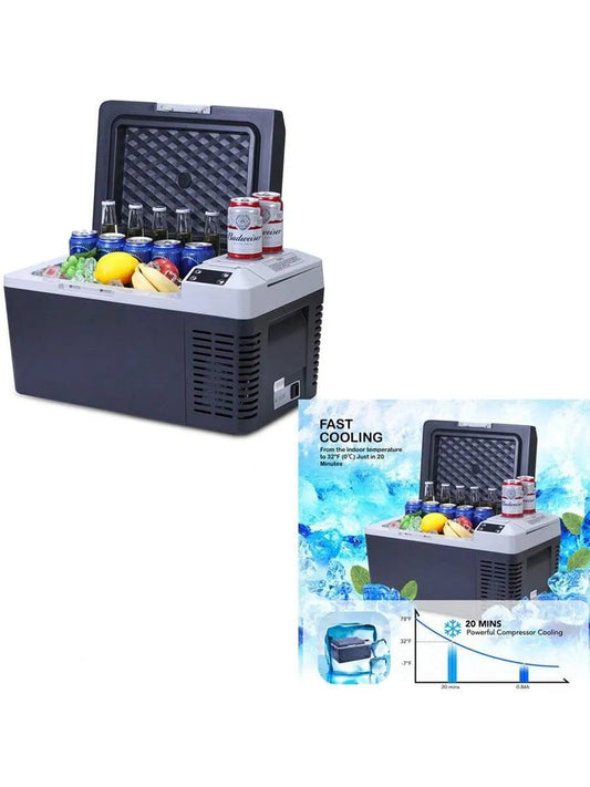 Réfrigérateur, Voiture 12 Volts: un Réfrigérateur Portable de 21 Pintes 20 L Conçu pour Fonctionner en 12/24 V C.c., le Camion, le Tra