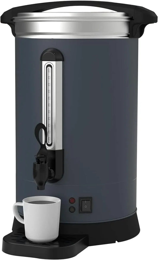 Machine à café, 14 L/3,8 Gallons Commerciale à Double Paroi pour Buffet, Urne à Café de 100 Tasses, Rassemblement, Mariage, Traiteur