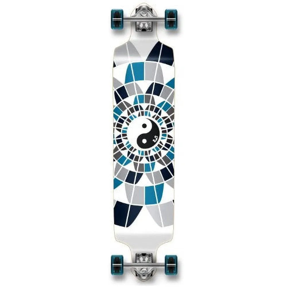 Longboard Planche à Roulettes Professionnelle à Vitesse Abaissée Complète YingYang
