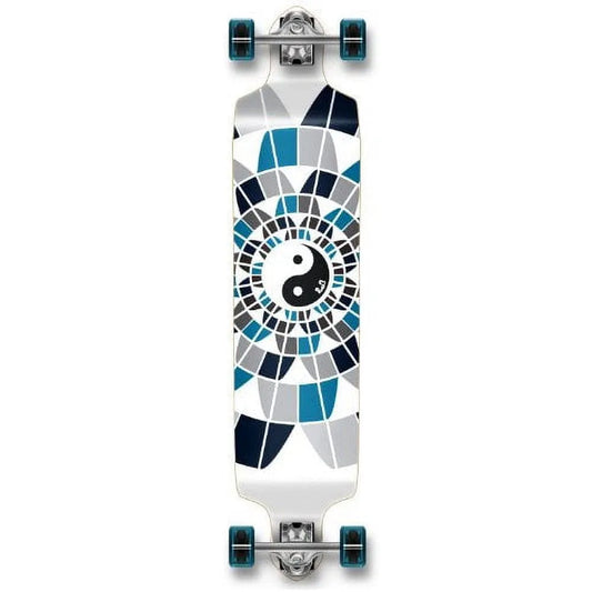 Longboard Planche à Roulettes Professionnelle à Vitesse Abaissée Complète YingYang