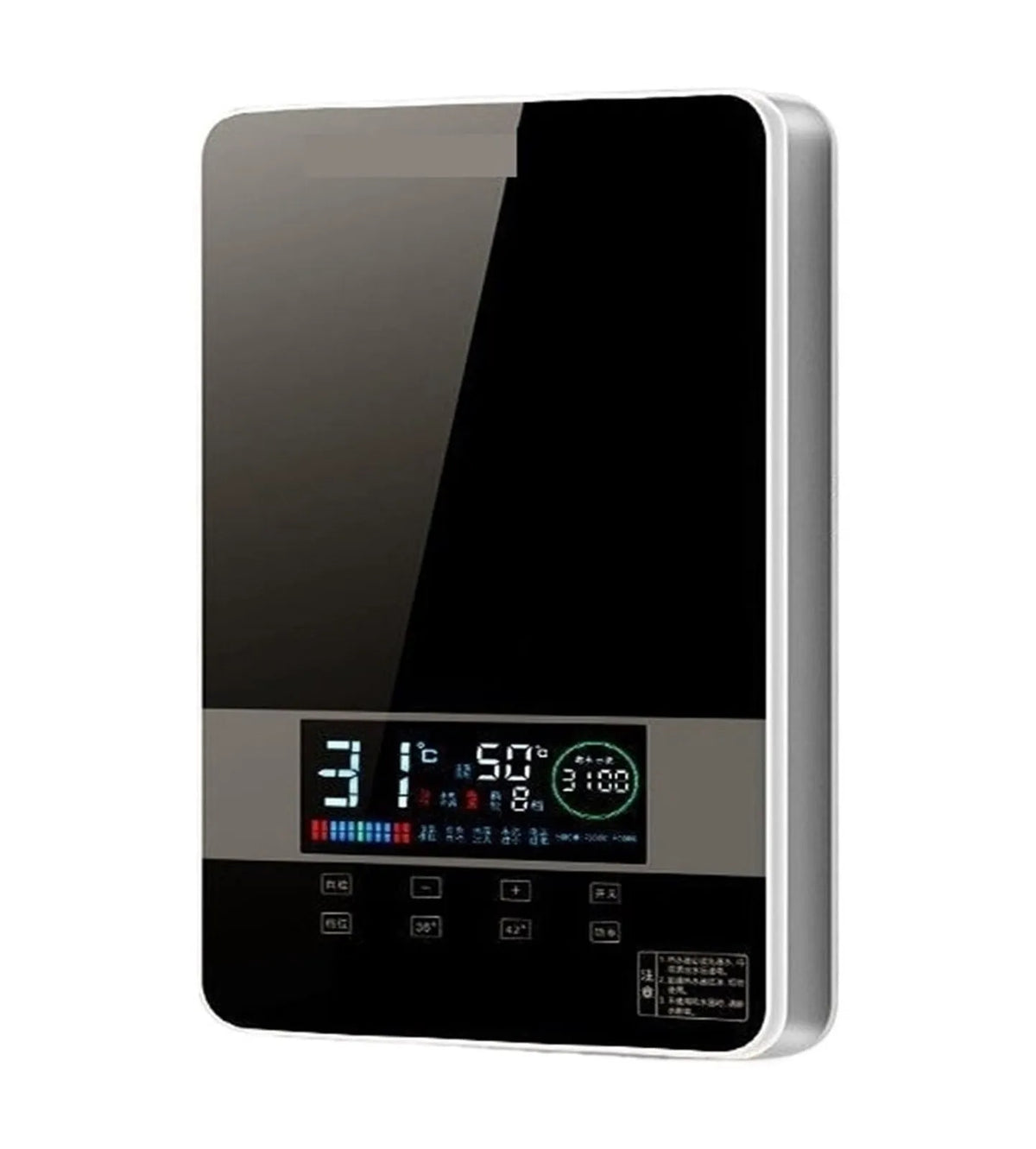 Chauffe-eau instantané sans réservoir, Électrique pour la Maison, Salon de Coiffure, Chauffe-Eau Rapide, Écran Tactile LED, Télétélécommande