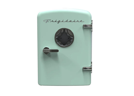 Réfrigérateur portable Frigidaire, EFMIS171, Idéal pour la Maison, le Ou le Dortoir, une Poignée de Transport, Chargeur Mural/voiture AC/DC Vert