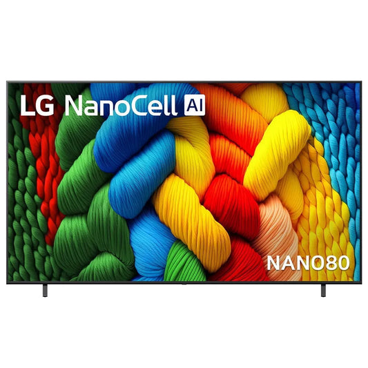 Téléviseur intelligent LG, 86NANO80AUA 4K NanoCell AI NANO80 de 86 Po 2025