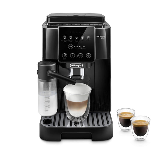 Machine à espresso, De'Longhi Magnifica Start Entièrement Automatique, Mousseur à Lait Automatique, Noir