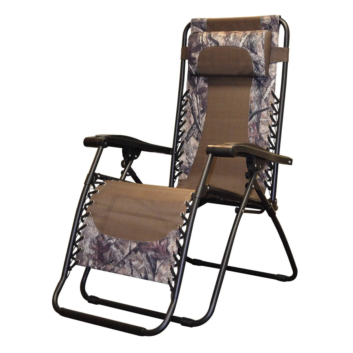 Chaise de jardin, de Patio/terrasse à Gravité Zéro, Camouflage, Cadre en Acier