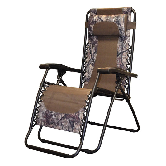 Chaise de jardin, de Patio/terrasse à Gravité Zéro, Camouflage, Cadre en Acier