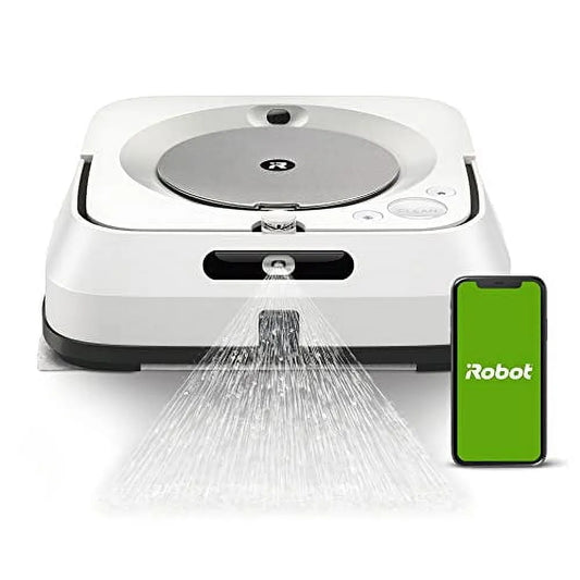 Connectée Wi-Fi, iRobot Braava Jet M6 6110 Vadrouille Robot, Compatible, Cartographie Intelligente, Jet de Précision