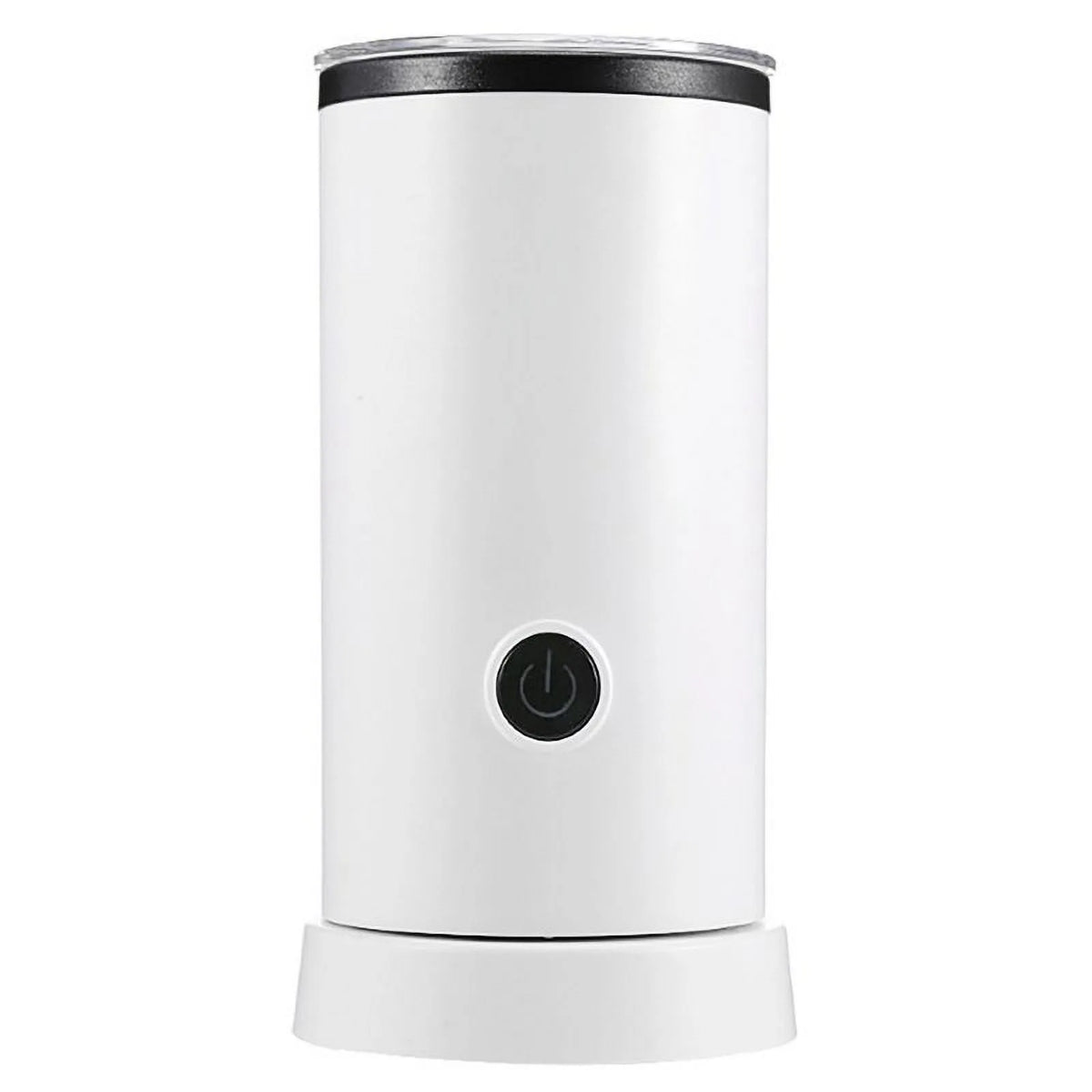 Mousseur Moussant Froid/chaud pour Latte Cappuccino, Mousseur à Lait Électrique Automatique 4-en-1 pour la Maison, Chauffe-Lait Blanc