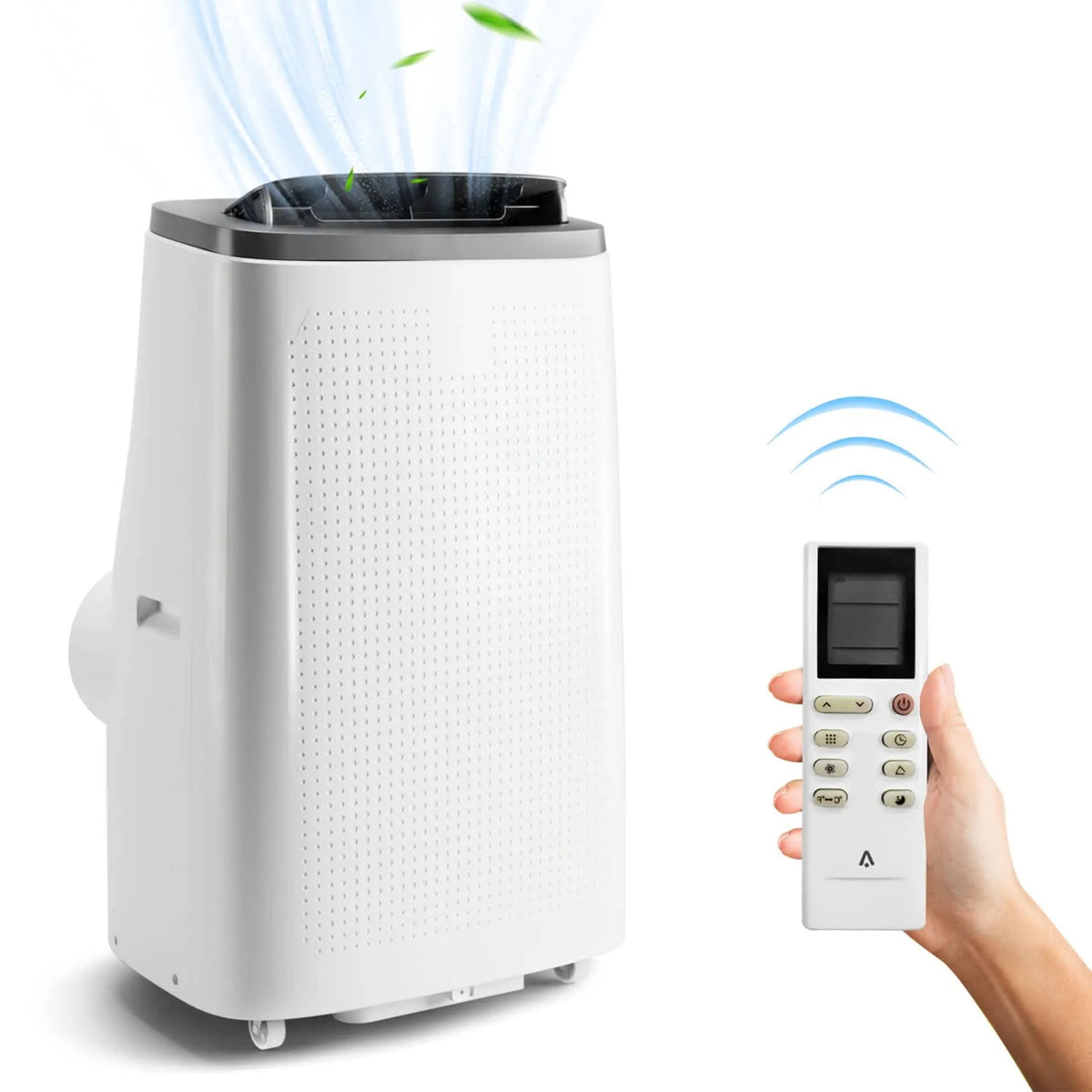 Climatiseur portable, 9300 BTU 14 000 BTU ASHRAE Unité de Climatisation 3-en-1 Silencieuse avec Trousse pour Fenêtre Refroidit des Pièces jusqu'à 750