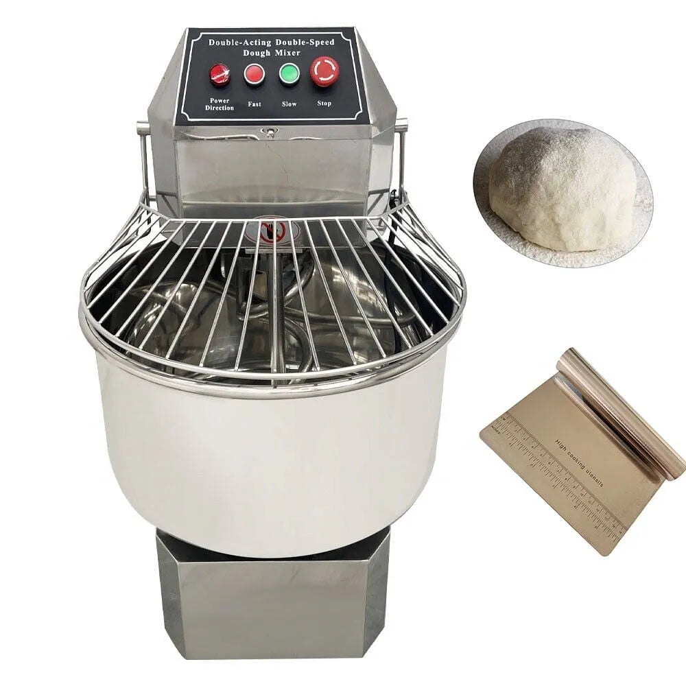Blender, Pâte Commercial 50 L Machine de Pétrissage Double Action Double Vitesse Équipement de Pâtisserie 110 V