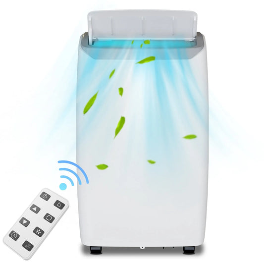 Climatiseur portable, 3-en-1, 14000 BTU, Refroidit une Pièce jusqu'à 750 Pi2, Fonction Minuterie 24 H et Trousse pour Fenêtre pour la Maison