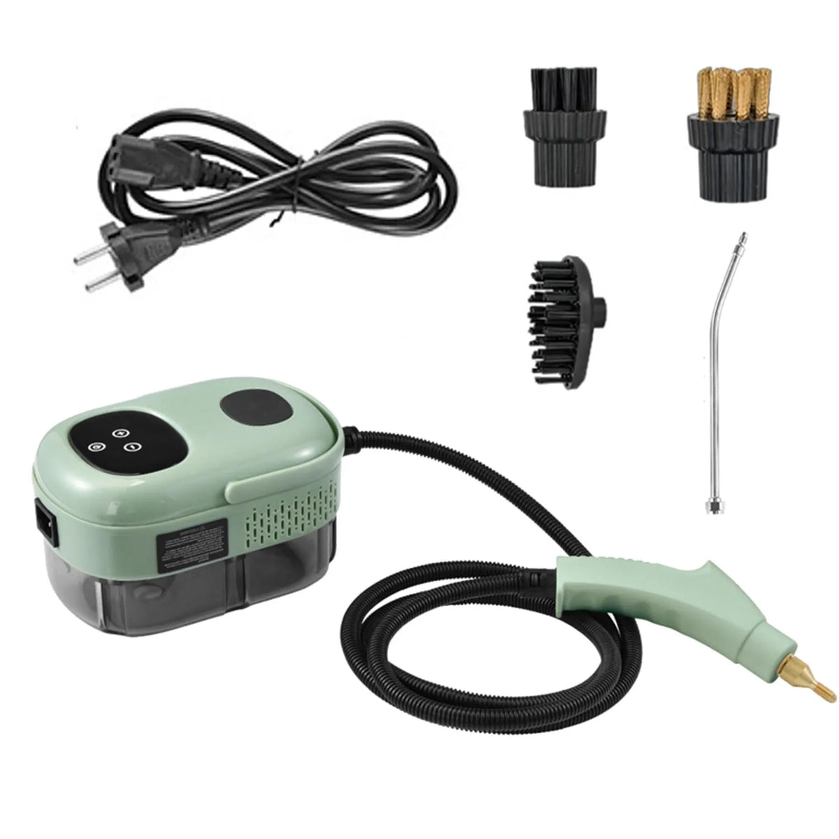 Nettoyeur à Vapeur Haute Pression 2500 W Réservoir 1,1 L Nettoyeur à Vapeur Portatif Machine de Nettoyage à Vapeur Multifonction pour Cuisine Salle