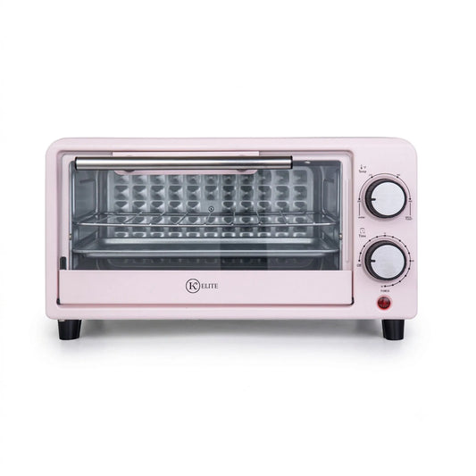 Four grille-pain, Compact de Comptoir à 4 Tranches avec Plateau en Acier Inoxydable, Rose