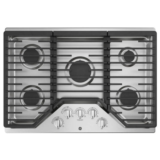 Cuisinière GE, à Gaz Bord à Bord Encastrée Profonde de 30 Pouces en Acier Inoxydable - JGP5030SLSS