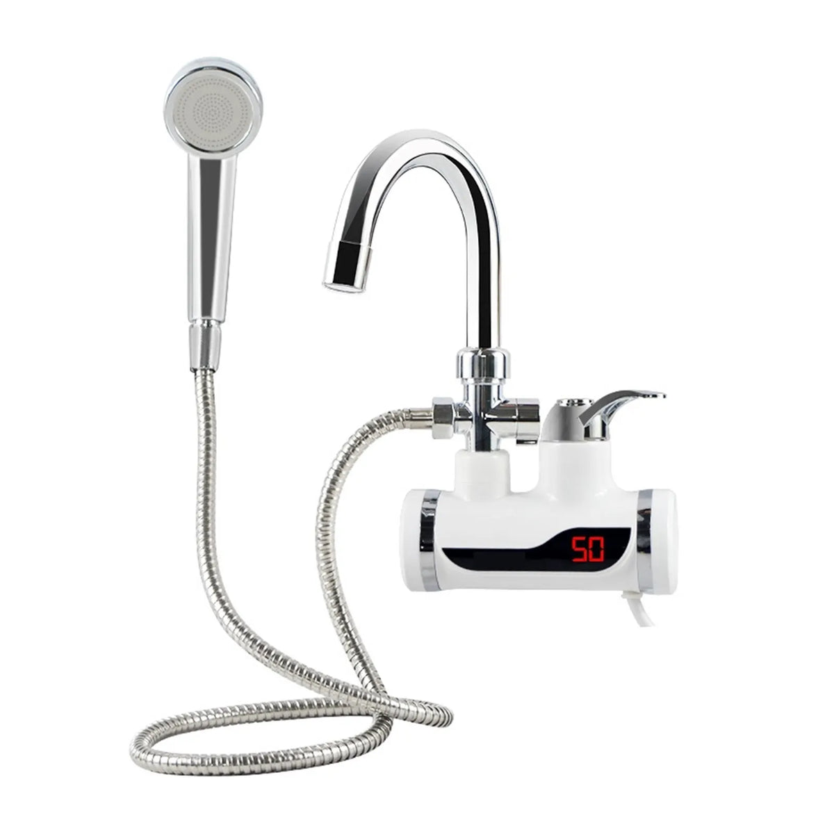 Chauffe-eau instantané sans réservoir, Robinet d'Eau Chaude pour Cuisine, Chauffage à Eau du Robinet Électrique, Chauffage, Conçu pour Durer