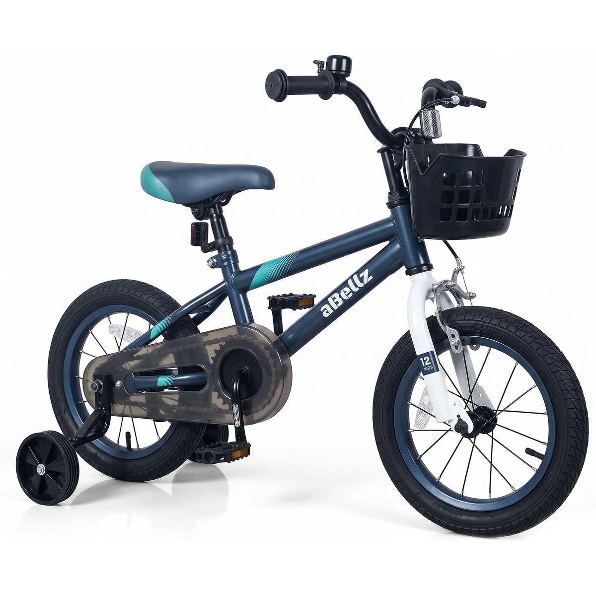 Vélo BMX, Roues Stabilisatrices, Garçons de 12 pouces, Panier de et Sonnette Inclus pour 2 à, Vélos pour Garçons, Bicyclette pour Tout-Petits