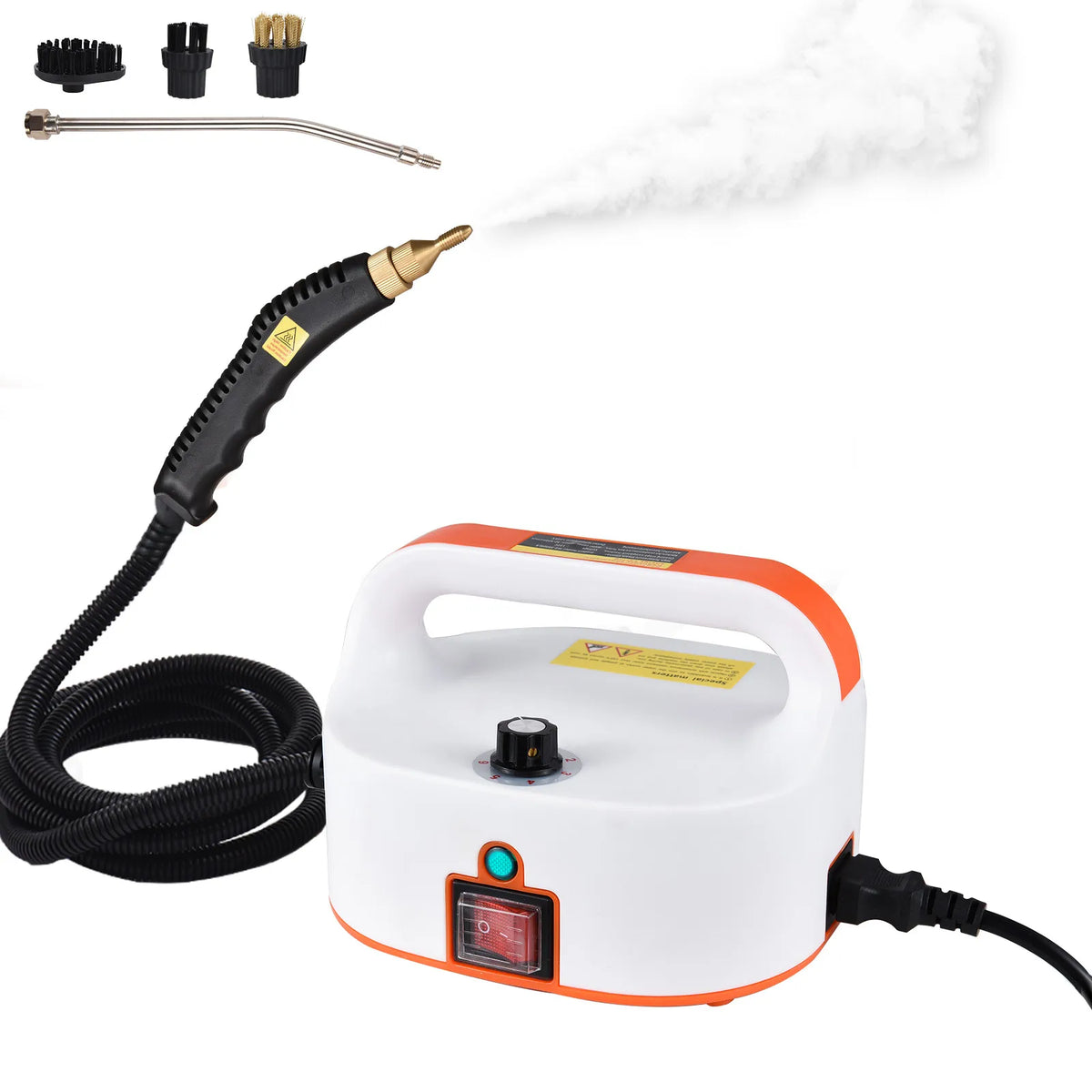 Climatiseur portable, 50 400 Ml, 3 Têtes de Brosse pour, Nettoyeur à Vapeur Portable 1500 W Haute Température Haute Pression M Nettoyeur à Vapeur 50