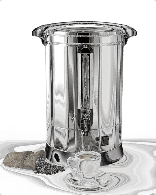 Machine à café, Urne à Café Grande Capacité 14 L pour Buffet, Commerciale 100 Tasses, Rassemblement, Mariage, Traiteur, Distributeur de Café Chaud