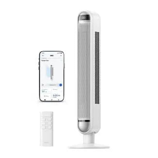 Ventilateur, DREO 42 Pouces Cruiser Pro T1 Tour Oscillant Sans Pales avec Télécommande Blanc