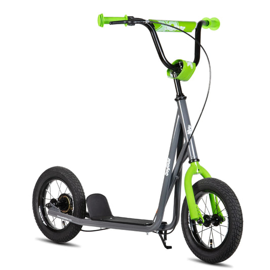 Trottinettes à Grandes Roues de 12 pouces pour Enfants, Trottinette pour Garçons et Filles de 5 à 9 Ans, Guidon Ajustable, Ados et Adultes