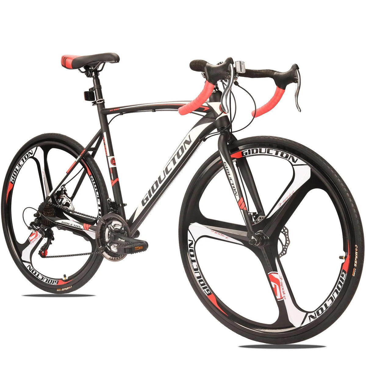 Vélo de Route pour Hommes, Cadre de 54 cm, Vélo 700C pour Hommes à 21 Vitesses, Freins à Disque Doubles, Vélo de Route