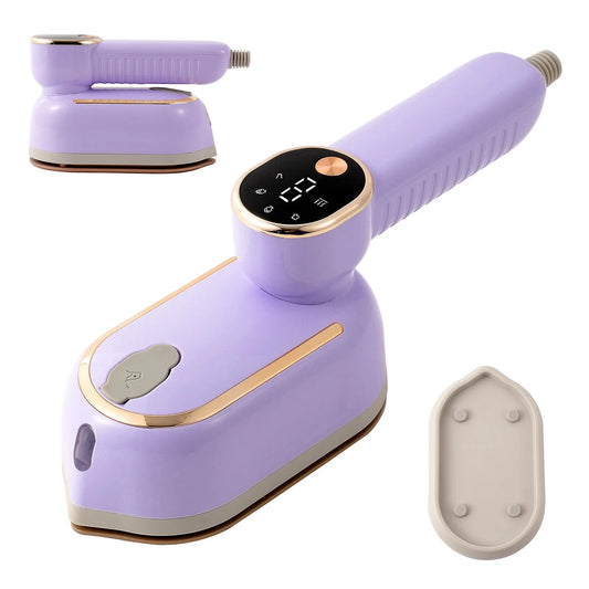Affichage Numérique, Machine de Repassage, Fer à Vapeur Portatif Rotatif pour Voyage et Maison, Défroisseur à Vêtements Mini Portable Professionnel